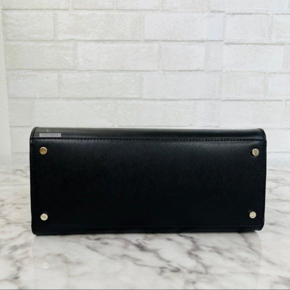 Kate Spade Black Medium Satchel Crossbody & Large Slim Bifold Wallet Set - Picture 7 of 14